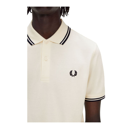 Fred Perry Polo Polo Uomo con doppia riga S P25 - FRED PERRYM3600 - Y22 - S - Francavilla Moda